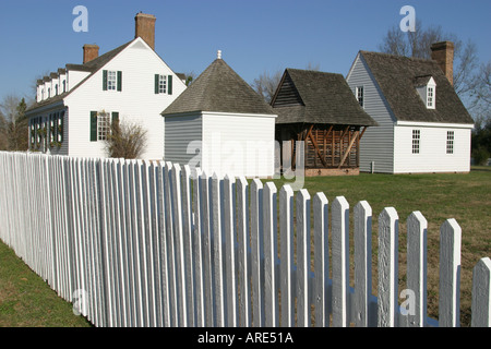 Virginia Colonial National historical Park,historic Yorktown,Main Street,Dudley Digges house,houses,built 1760,VA 121203 0005 Stock Photo