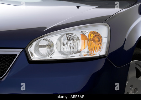 2005 Chevrolet Malibu Maxx LT in Blue - Headlight Stock Photo