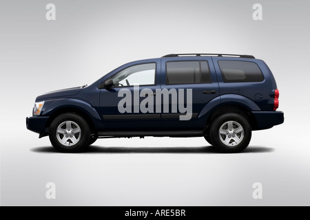 2006 Dodge Durango SLT in Blue - Drivers Side Profile Stock Photo