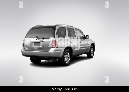 2006 Buick Rainier CXL in Gray - Rear angle view Stock Photo