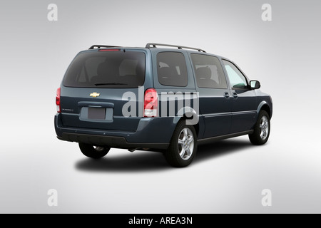 2006 Chevrolet Uplander LT in Blue - Rear angle view Stock Photo