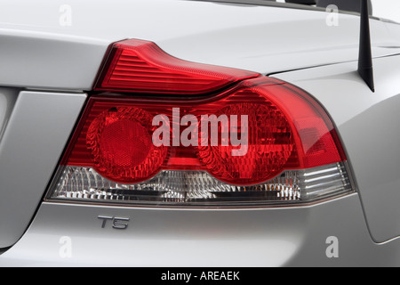 2006 Volvo C70 T5 in Silver - Tail light Stock Photo