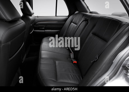 2006 Ford Crown Victoria LX Sport in Gray - Rear seats Stock Photo