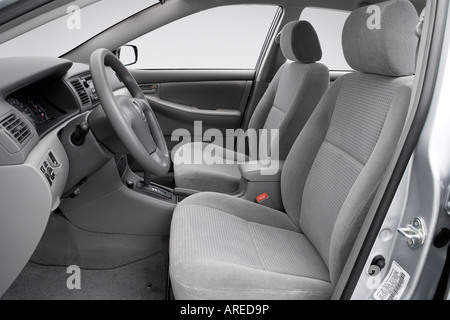 2006 Toyota Corolla CE in Silver - Front seats Stock Photo