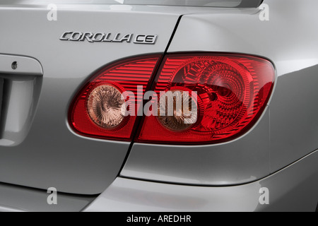 2006 Toyota Corolla CE in Silver - Tail light Stock Photo