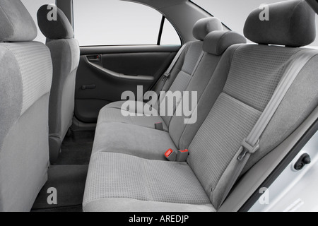 2006 Toyota Corolla CE in Silver - Rear seats Stock Photo