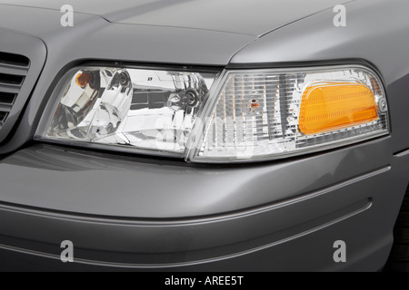 2006 Ford Crown Victoria LX Sport in Gray - Headlight Stock Photo