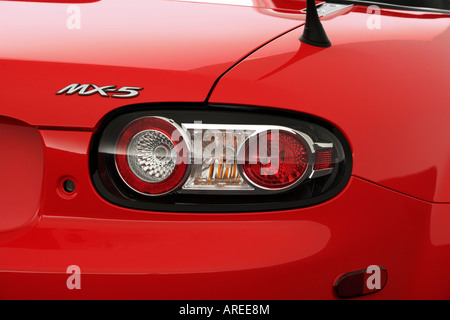 2006 Mazda MX-5 Miata Grand Touring in Red - Tail light Stock Photo