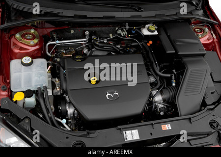 2006 Mazda MAZDA3 s Touring in Red - Rear seats Stock Photo - Alamy