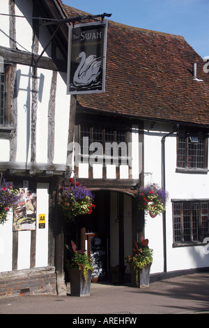 Lavenham Suffolk View of The Swan Hotel in the High Street Stock Photo