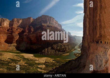 The Nankoweap granaries on the Colorado River in the Grand Canyon National Park Arizona Stock Photo