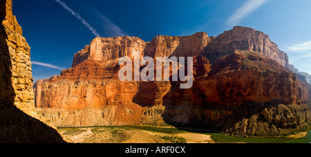 View from the  Nankoweap granaries on the Colorado River in the Grand Canyon National Park Arizona Stock Photo