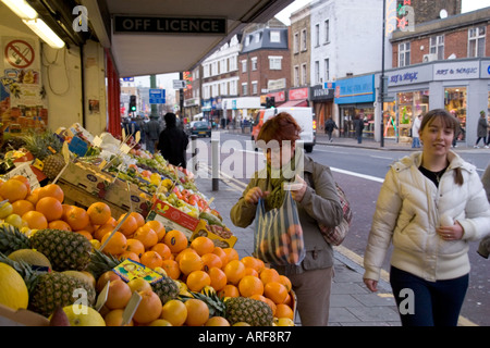 Walworth Road South London running between the Elephant and Castle and Camberwell Green Stock Photo