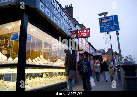 Walworth Road South London running between the Elephant and Castle and Camberwell Green Stock Photo