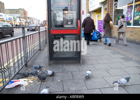 Walworth Road South London running between the Elephant and Castle and Camberwell Green Stock Photo