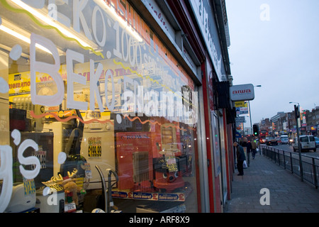 Walworth Road South London running between the Elephant and Castle and Camberwell Green Stock Photo