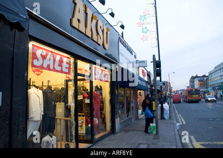 Walworth Road South London running between the Elephant and Castle and Camberwell Green Stock Photo