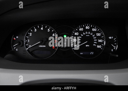 2007 Toyota Avalon Limited in Black - Speedometer/tachometer Stock Photo
