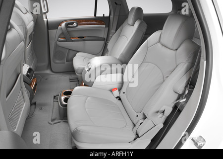 2008 Buick Enclave CXL in White - Rear seats Stock Photo