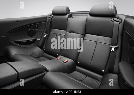 2007 BMW M6 in Silver - Rear seats Stock Photo