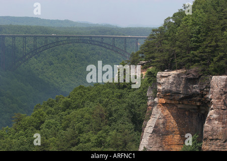 endless wall new river gorge national park Stock Photo