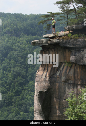 endless wall new river gorge national park Stock Photo