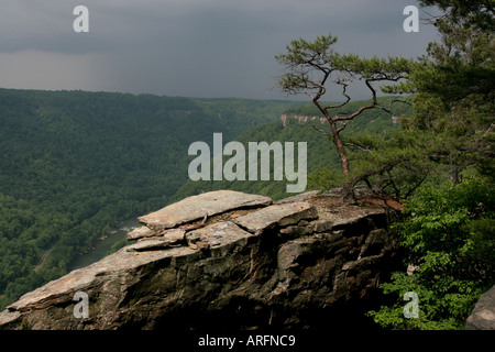 endless wall new river gorge national park Stock Photo