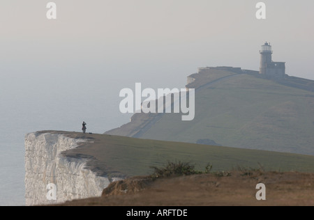 Belle Tout lighthouse near Beachy Head South Downs Stock Photo