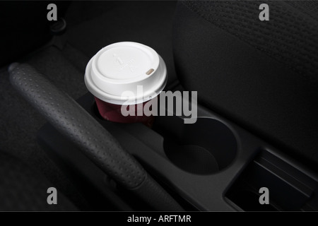 2008 Scion xB in Blue - Cup Holder with Prop Stock Photo