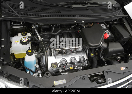 2007 Ford Edge SE in Black - Engine Stock Photo