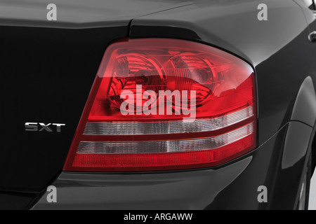 2008 Dodge Avenger SXT in Black - Tail light Stock Photo