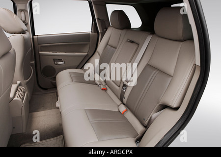 2007 Jeep Grand Cherokee Limited in Gray - Rear seats Stock Photo