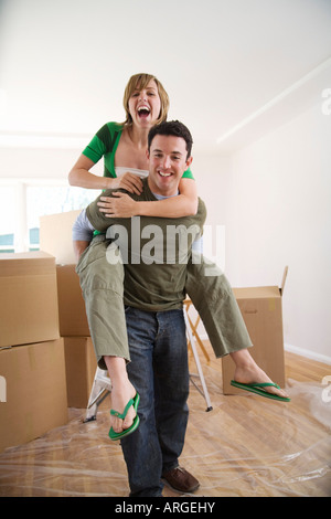 Couple in New Home Stock Photo