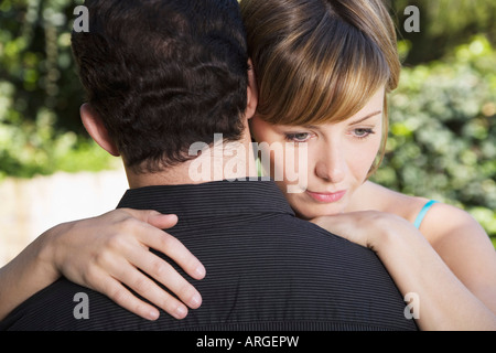 Couple Hugging Stock Photo