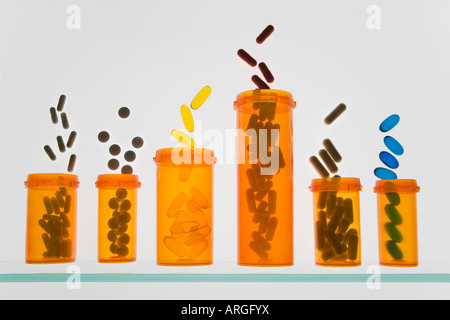 Pill Bottles Stock Photo