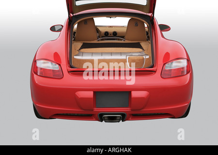 2007 Porsche Cayman in Red - Headlight Stock Photo - Alamy