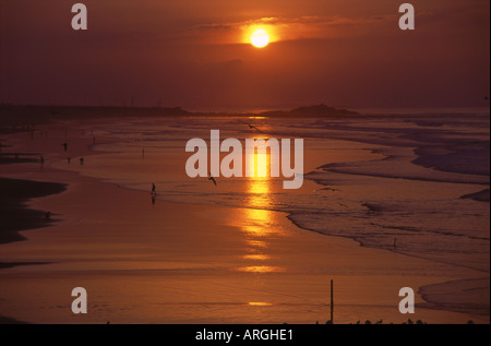 Dar-el-Baida Ain Diab Beach Corniche Atlantic Ocean Greater Casablanca Region Western Morocco Maghreb Maghrebian North Africa Stock Photo