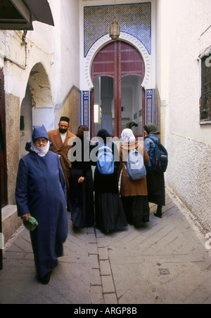 Colourful Door of Mosque Tetouan Medina Old Town Tetuan Tangier-Tétouan Northwest Morocco Maghreb Moroccan Northern Africa Stock Photo