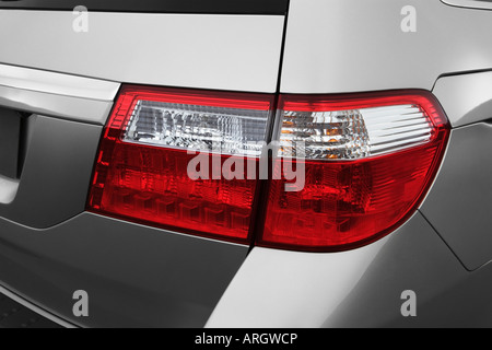 2007 Honda Odyssey Touring in Silver - Tail light Stock Photo