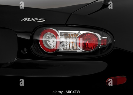 2007 Mazda MX-5 Miata PRH Grand Touring in Black - Tail light Stock Photo