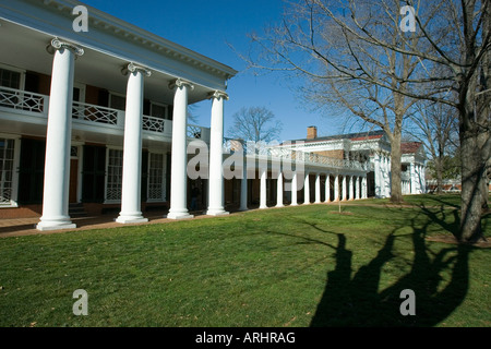 The Rotunda on The Lawn designed by Thomas Jefferson University of Virginia Charlottesville VA Stock Photo