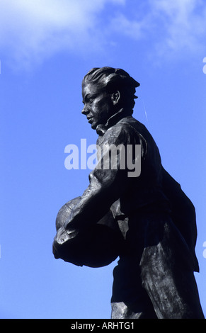 William Webb Ellis statue, Rugby, Warwickshire, England, UK Stock Photo