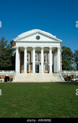 The Rotunda on The Lawn designed by Thomas Jefferson University of Virginia Charlottesville VA Stock Photo