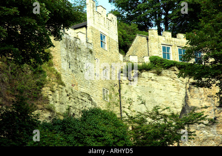 House in the Rock and rock formation Stock Photo