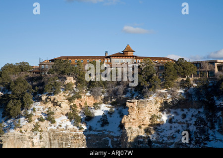 Grand Canyon National Park Arizona The historic El Tovar Hotel on the south rim of the Grand Canyon Stock Photo