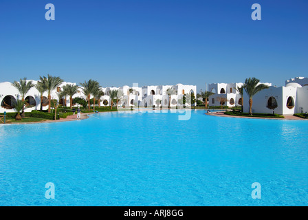 Hilton Dahab Resort Hotel pool, Dahab, Sinai Peninsula, Republic of Egypt Stock Photo