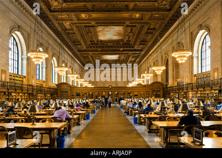 CEILING MURAL ROSE READING ROOM NEW YORK CITY PUBLIC LIBRARY Stock ...