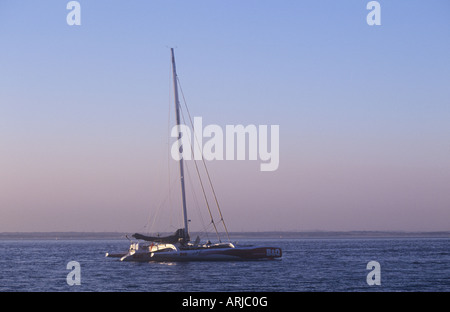 Ellen MacArthur round the world yacht Stock Photo