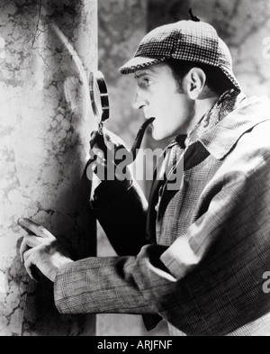 BASIL RATHBONE in his classic film role as Sherlock Holmes Stock