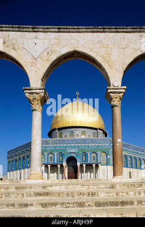 Dome of the Rock, Mosque of Omar, Temple Mount, Jerusalem, Israel, Middle East Stock Photo